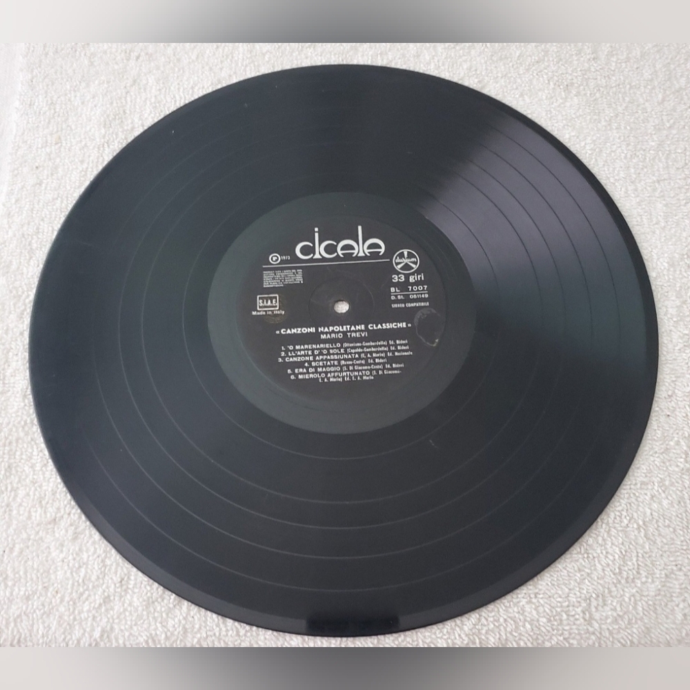 Cicala Canzoni Napoletane Classiche Mario Trevi Vinyl Record Lp